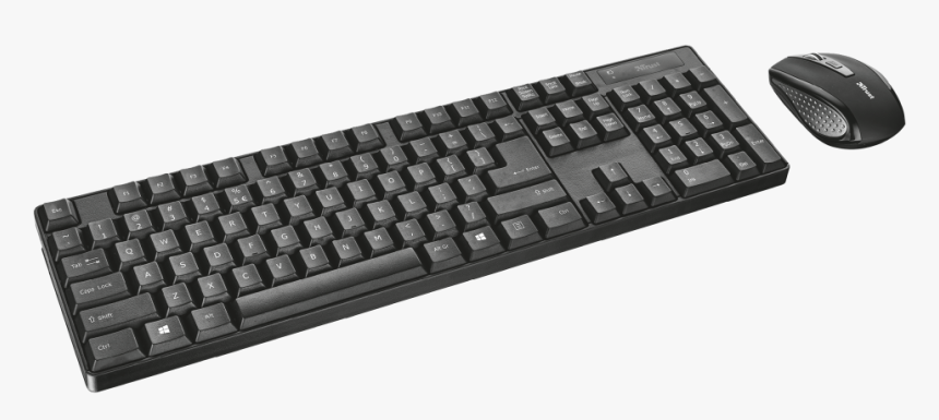 Ximo Wireless Keyboard With Mouse - Trust Keyboard & Mouse Ximo Wireless Black, HD Png Download