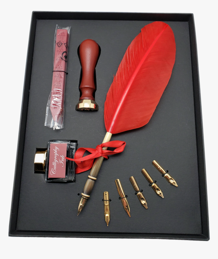 Kentaur Sk Calligraphy Pen Set With Red Quill Pen - Trowel, HD Png Download