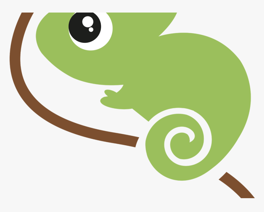 Png Freeuse Chameleon Clipart Baby - Cartoon, Transparent Png
