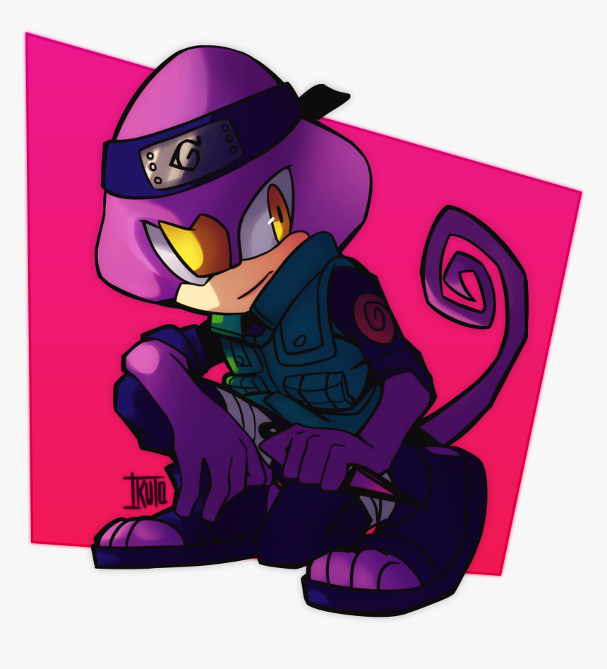 Espio The Chameleon Naruto, HD Png Download