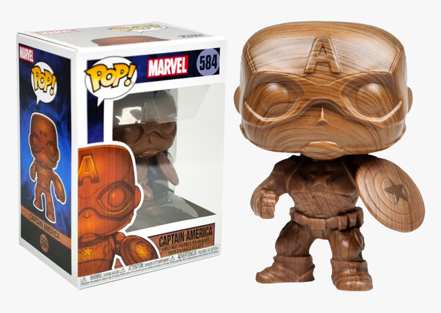 Captain America Wood Deco Pop, HD Png Download