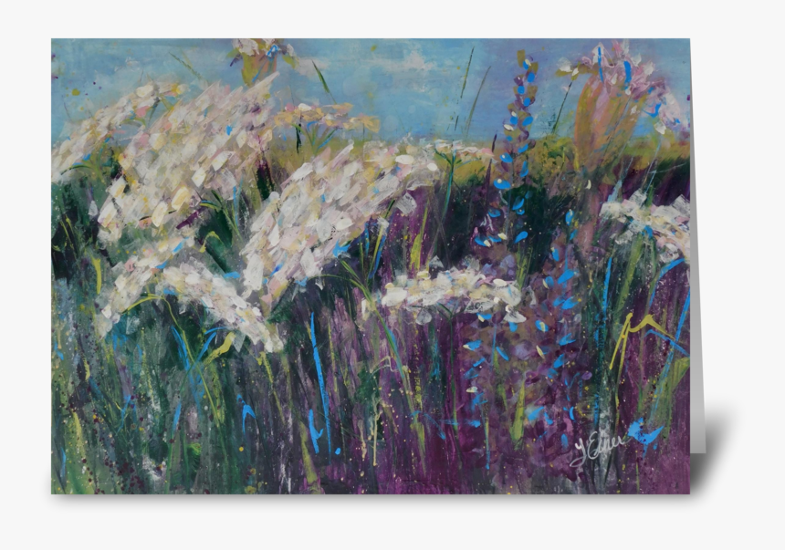Queen Anne S Lace Greeting Card - Visual Arts, HD Png Download