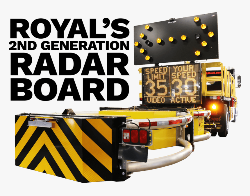 Radar Speed Sign With Variable Message Sign For Smart - Poster, HD Png Download