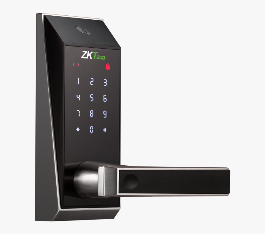 Al10b Keypad Door Lock - Klamka Z Czytnikiem Linii Papilarnych, HD Png Download