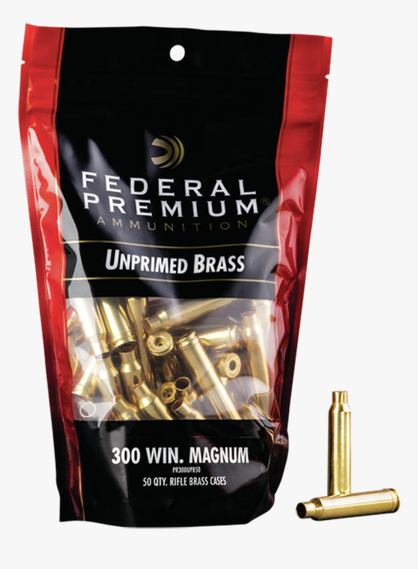 Federal Gold Medal Unprimed Brass 300 Win Mag, 50rd/bag - Federal Premium Ammunition, HD Png Download
