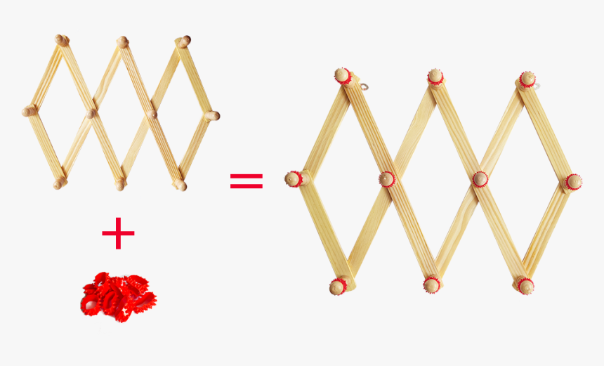 Amapon Accordion Style Expandable Wall Wooden Antiskid - Wood, HD Png Download