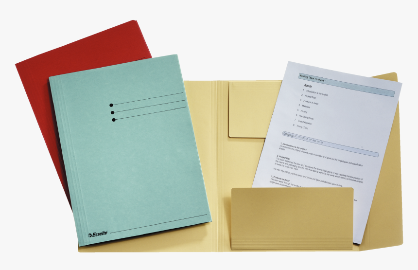 Esselte Manilla 3-flap Folder - Dosar De Carton Tip Plic, HD Png Download