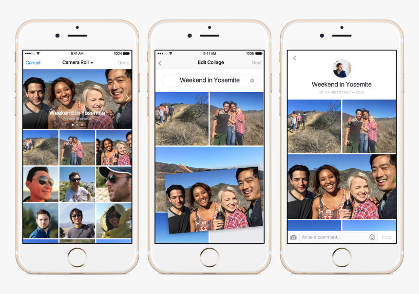 Collage - Facebook Photo Collage, HD Png Download