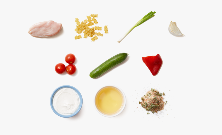 Seared Chicken & Pasta Salad With Tomatoes, Cucumbers, - Natural Foods, HD Png Download