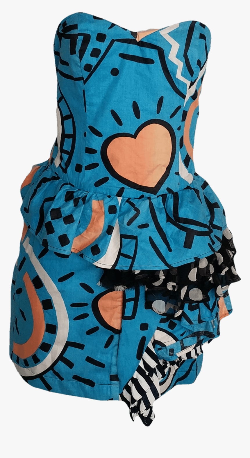 80 S Blue Mini Party Dress - Active Tank, HD Png Download