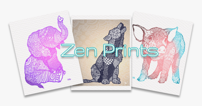 Print Button Zen - Illustration, HD Png Download