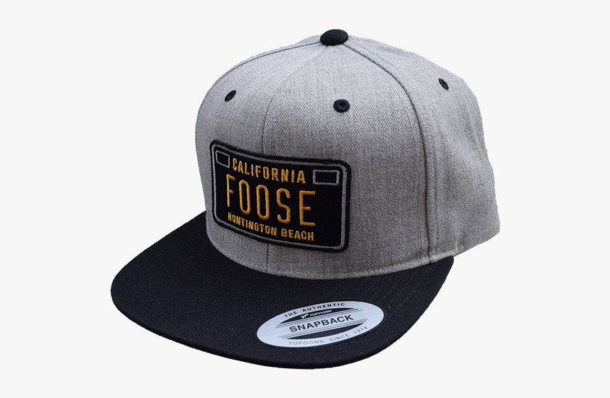 California Black Plate Snapback - Baseball Cap, HD Png Download