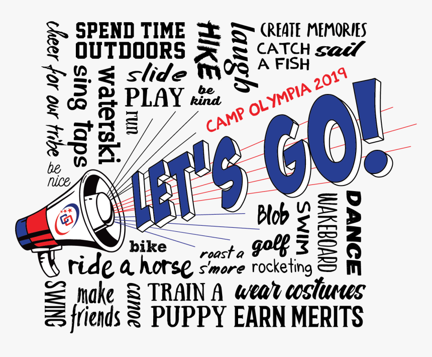 Camp Olympia Let S Go - Poster, HD Png Download