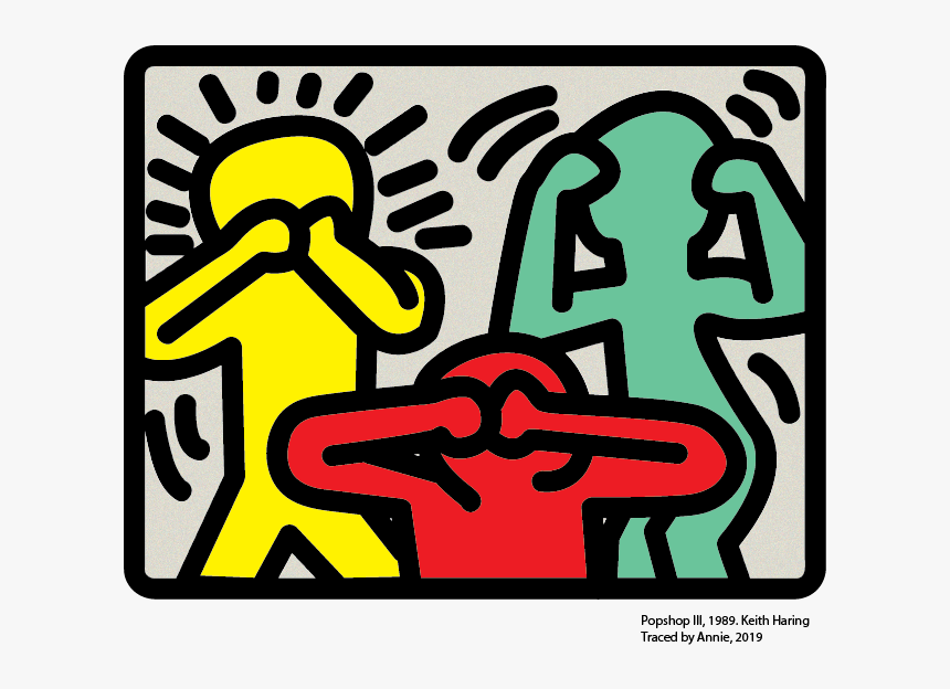 Keith Haring See No Evil Hear No Evil Speak No Evil, HD Png Download