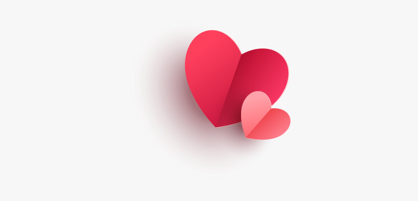 Valentine S Day Red And Pink Hearts - Heart, HD Png Download