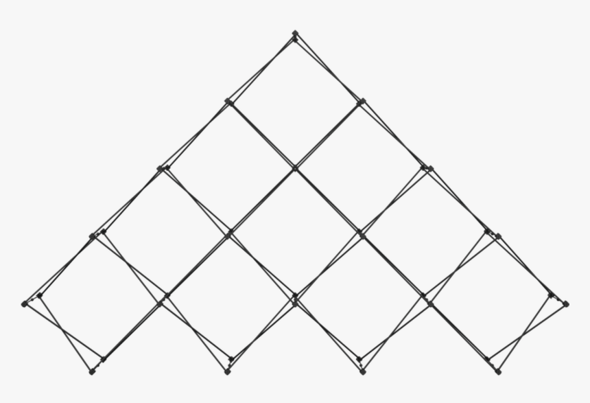 Xclaim 14ft 10 Quad Pyramid Frame - Line Art, HD Png Download