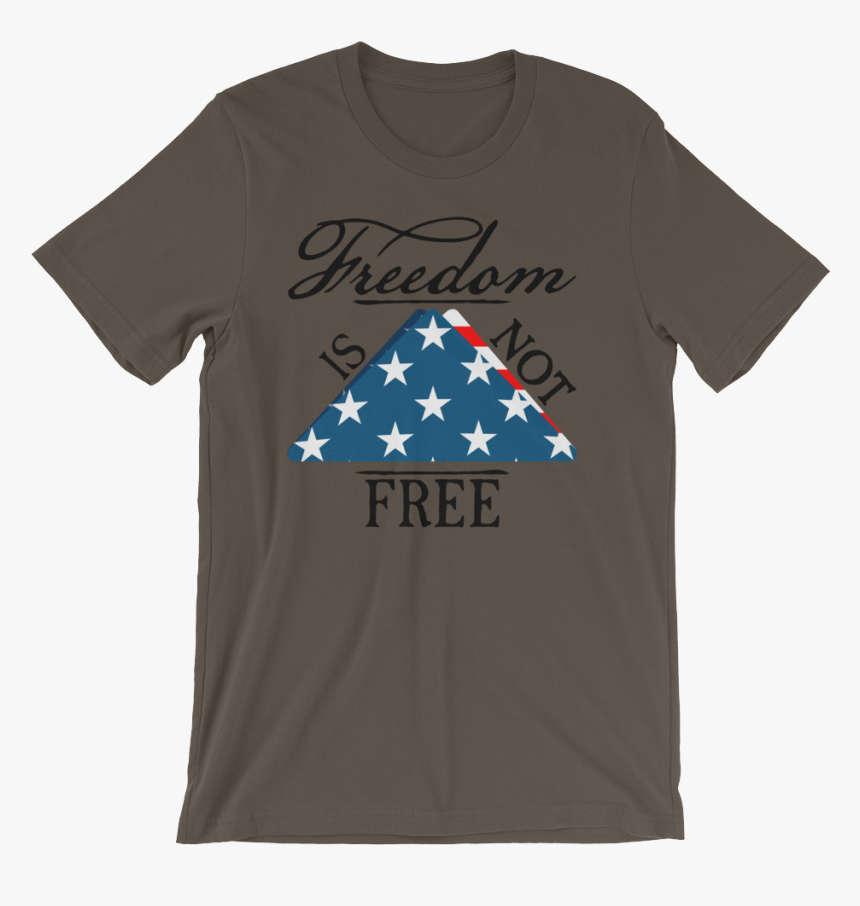 Freedomfree Vector Black Mockup Wrinkle Front Army - T-shirt, HD Png Download