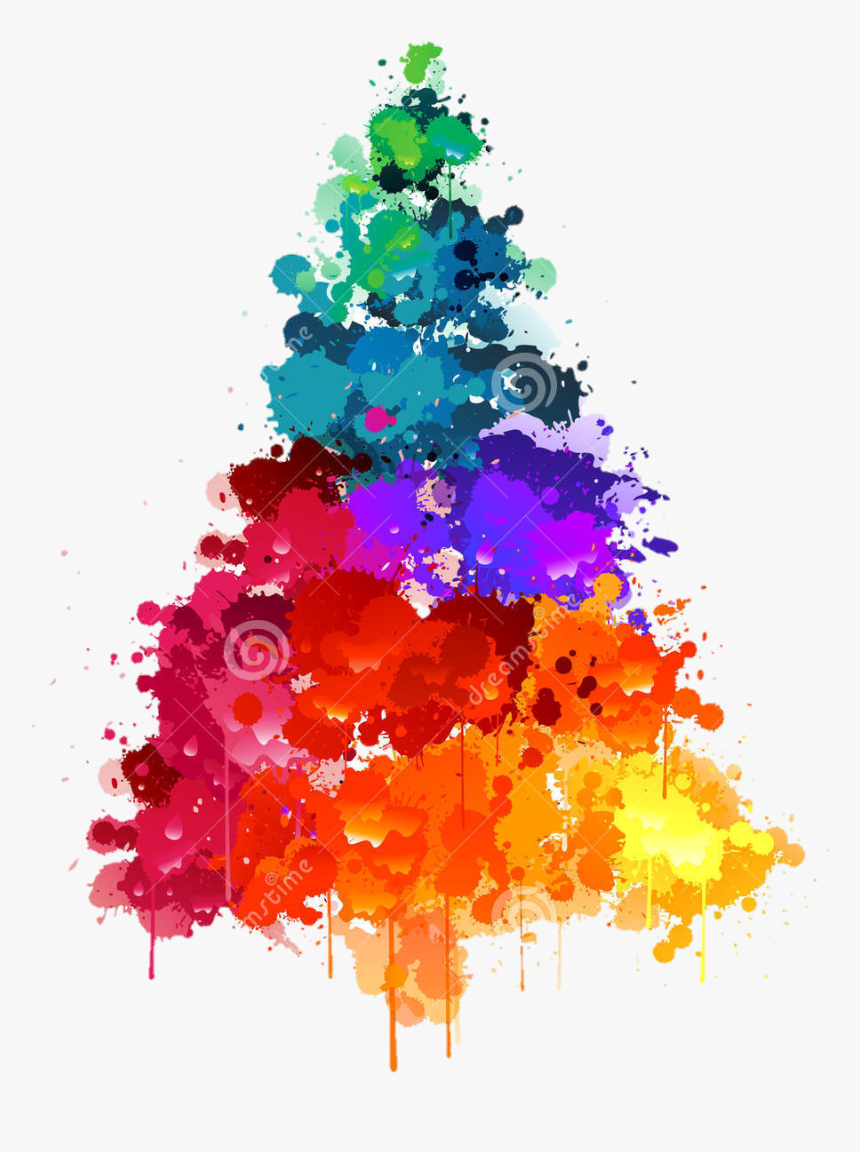Christmas Xmas Tree Multicolor, HD Png Download