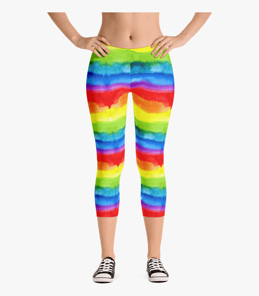 Rainbow Leggings Women, HD Png Download