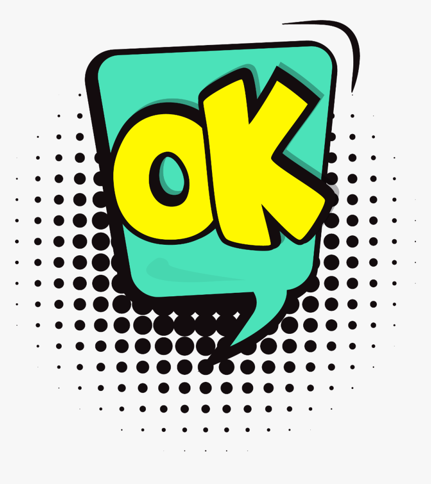 #ok #word #okay #pastel #aesthetic - Transparent Dot Design Png Halftone, Png Download