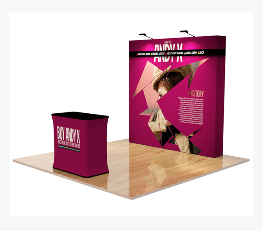 Straight Velcro Fabric Popup Displays - Display Signs, HD Png Download
