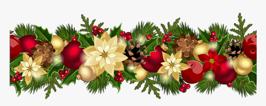 Transparent Christmas Holly Border Png, Png Download