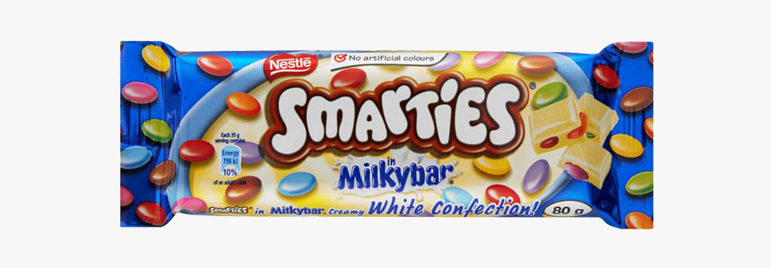 Nestle Smarties White Slab, HD Png Download