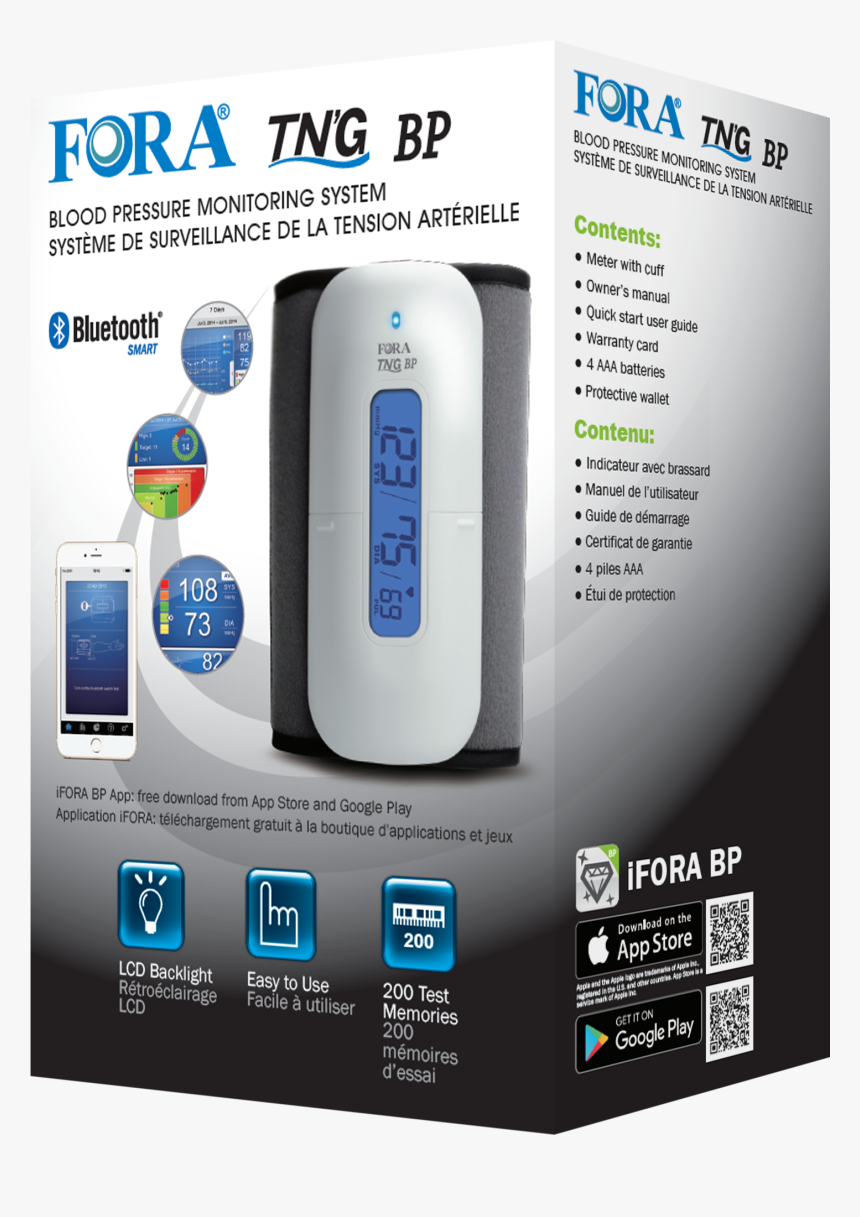 Blood Pressure Monitor Packaging, HD Png Download