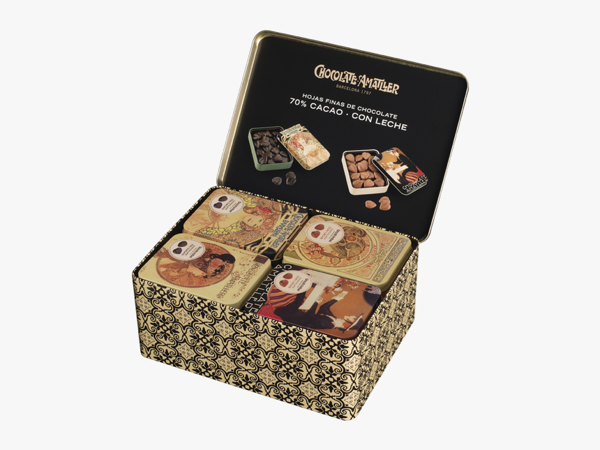 Leaves 60g Metal Box Assortment - Chocolate, HD Png Download