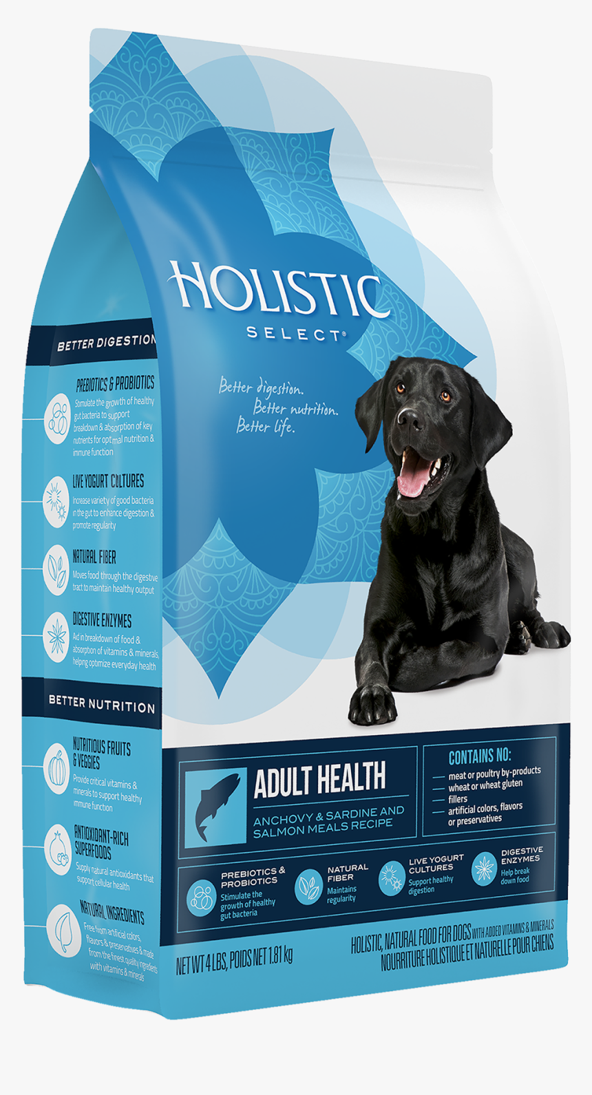 Product Packaging Image - Holistic Select Salmon And Anchovy, HD Png Download
