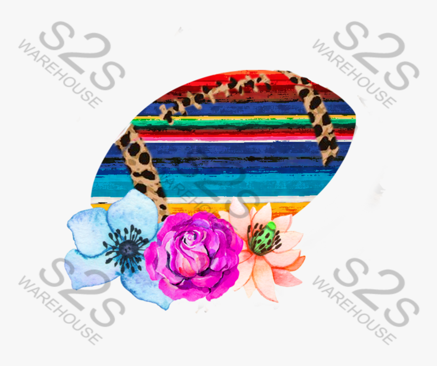Serape Football - Rainbow Rose, HD Png Download