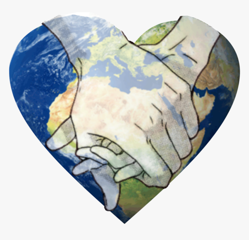 #peace #world #handshake #coexist #global #cooperation - Planet Earth Transparent Background, HD Png Download