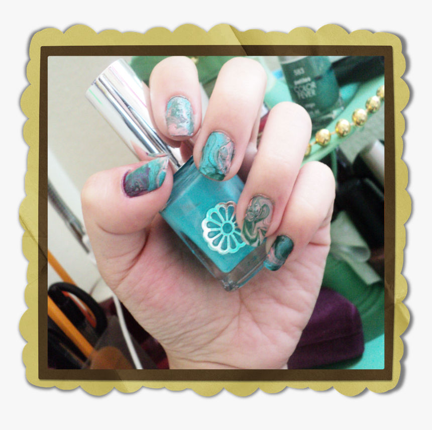 I Have A Love-hate Relationship With Marble Nail Art - Paper Frame, HD Png Download