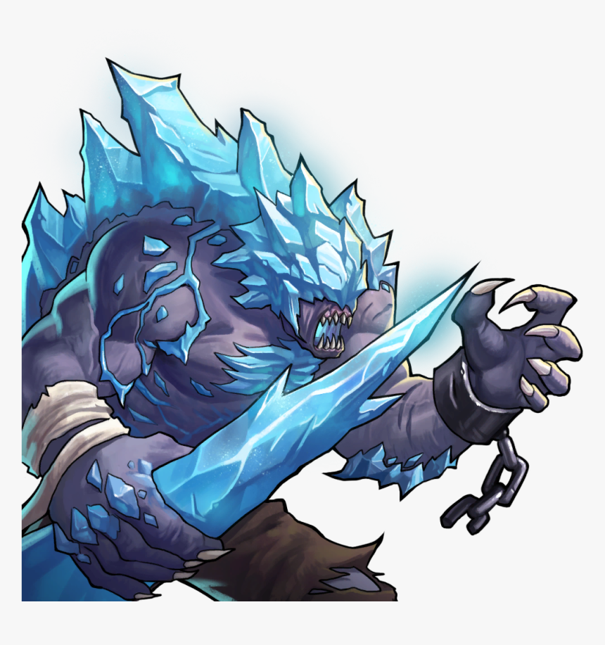 Gems Of War Wikia - Ice Troll, HD Png Download