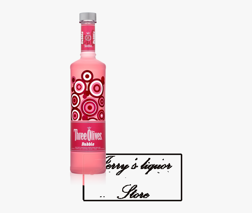 Three Olives Bubble Vodka, HD Png Download