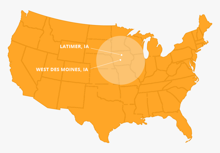 Map-image - Outline Silhouette United States, HD Png Download