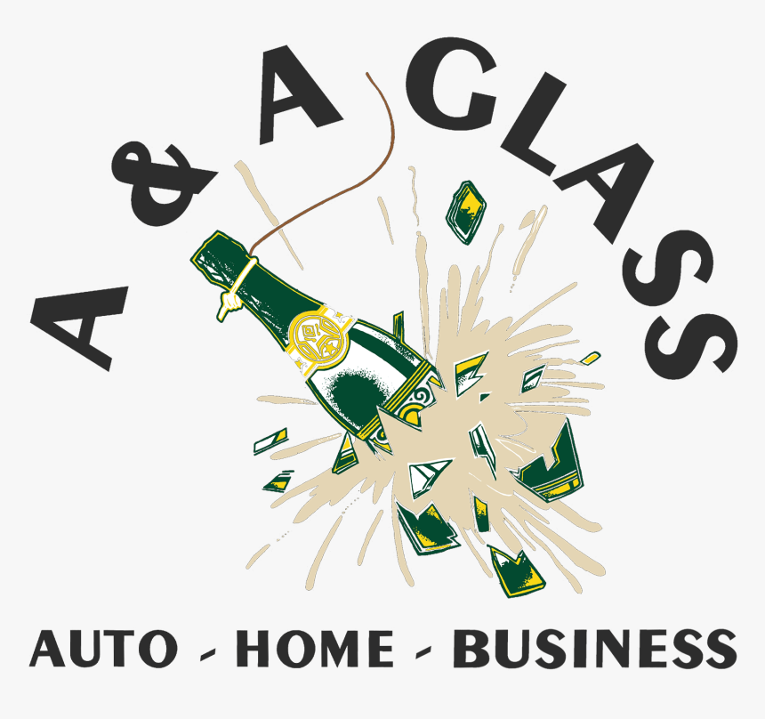 A & A Glass Logo - Graphic Design, HD Png Download