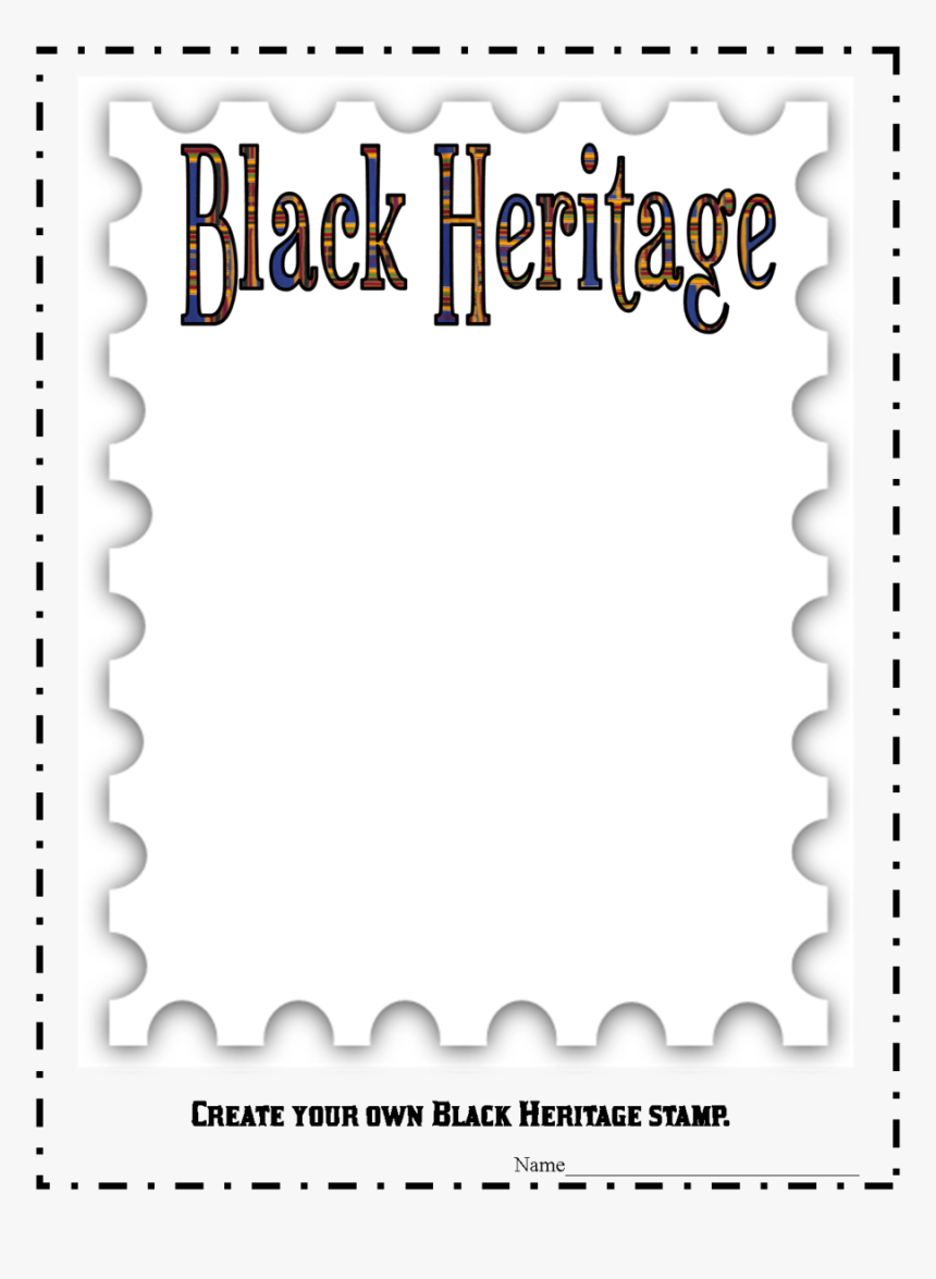 Blank Postage Stamp Template Clipart Paper Postage - Blank Postage Stamp Template, HD Png Download