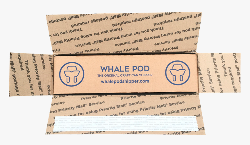 Beer Shipping Boxes Usps Medium Flat Rate Shipper Pint - Ivory, HD Png Download