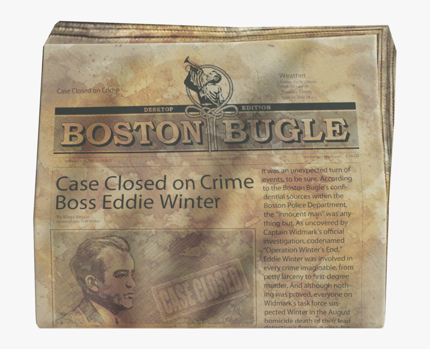 Fallout 4 Boston Bugle, HD Png Download