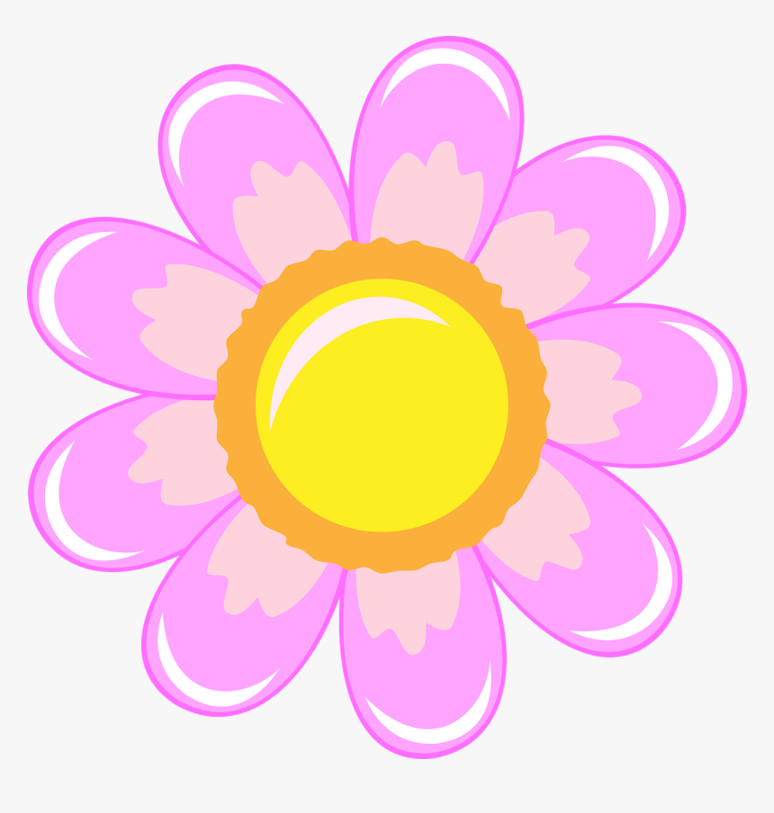 Flower Unique Pink Purple Nature Petals Spring Clipart, HD Png Download