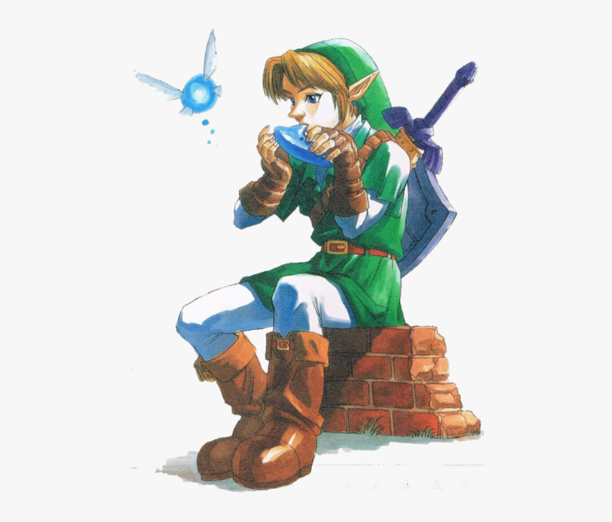 The Legend Of Zelda - Zelda Link Ocarina Of Time, HD Png Download