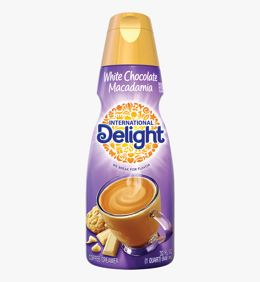 Whit Chocolate Macadamia Nut Coffee Creamer - Delight Coffee Creamer Hazelnut, HD Png Download