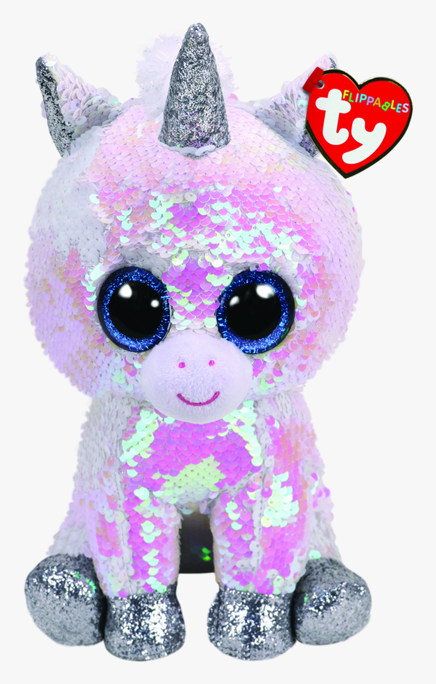 Ty Beanie Boo Flippables Diamond Unicorn Medium - Beanie Boos Sequin, HD Png Download