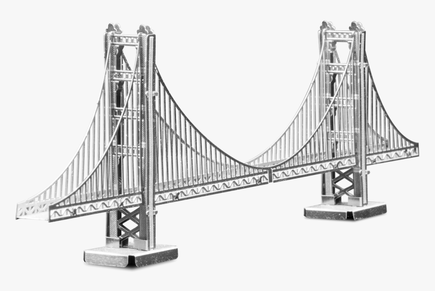 Metal Earth Architecture - Golden Gate Bridge 3d Model Art, HD Png Download