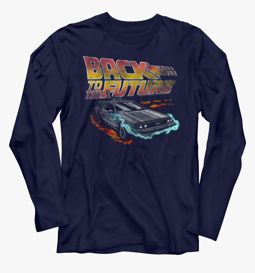 Distressed Delorean Time Machine Back To The Future - Back To The Future, HD Png Download