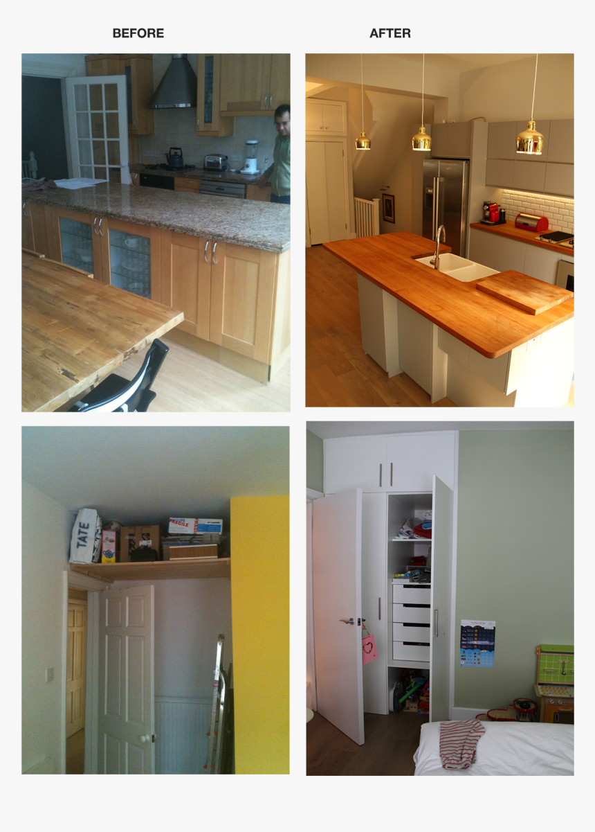 We Added A Removable Cutting Board On The Island Counter, - Kitchen, HD Png Download