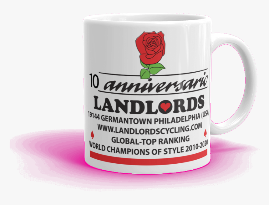 Image Of 10th Anniversary Coffee Cup - Glass Handle With Care Labels, HD Png Download