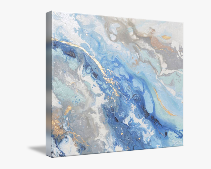 Blue And White Abstract Painting, HD Png Download