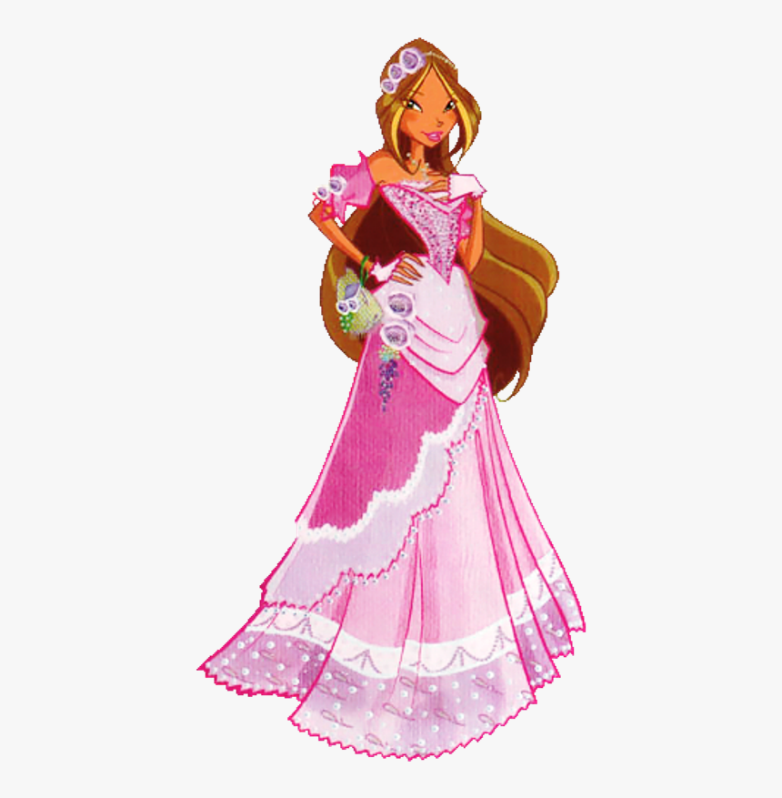 Fairy Flora Looking Beautiful-wer618 - Winx Club Dress Flora, HD Png Download